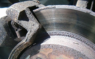 Brake disc and pad wear