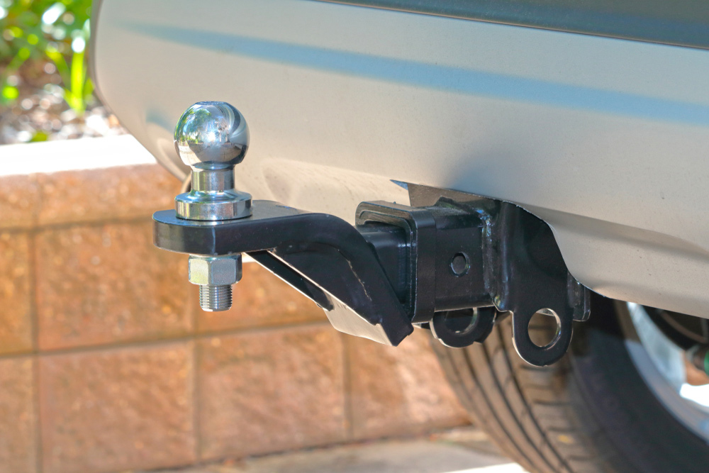 Car Bumper with A Towbar Hitch